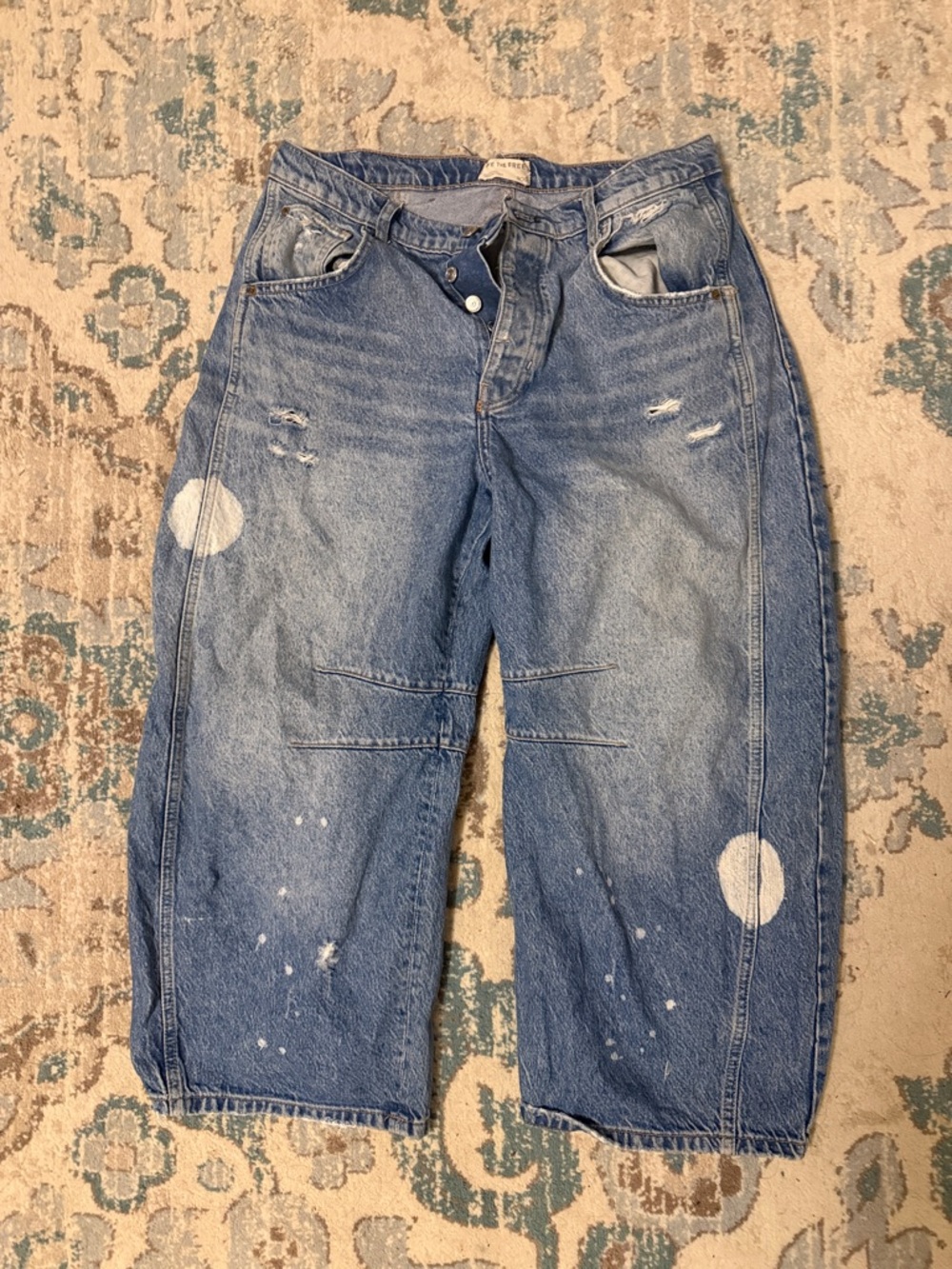 WE THE FREE Free People Barrel Jeans - 30S